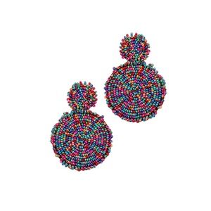 Beaded Drop Earrings | Multi